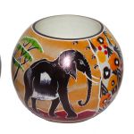SP0116-2 Teelichthalter Savanne 6 - 7 cm Kenia