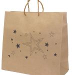 KP0002-2 und KP0002-3 Geschenktüte Papier Sterne H 4 cm L 23 cm T 10,5 cm und H 30 cm L 33 cm T 13 cm Kenia