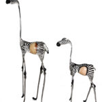 HO0009-0 und HO0009-1 Zebra Skeleton modern Jakarandaholz 30 cm / 50 cm Kenia